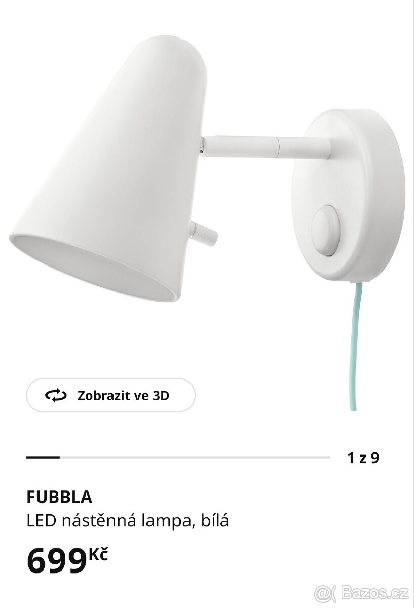 Led nástěnná lampa - Ikea Fubbla - 9