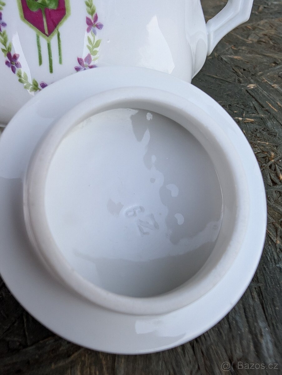 Sběratelská cukřenka v secesním stylu. - 9