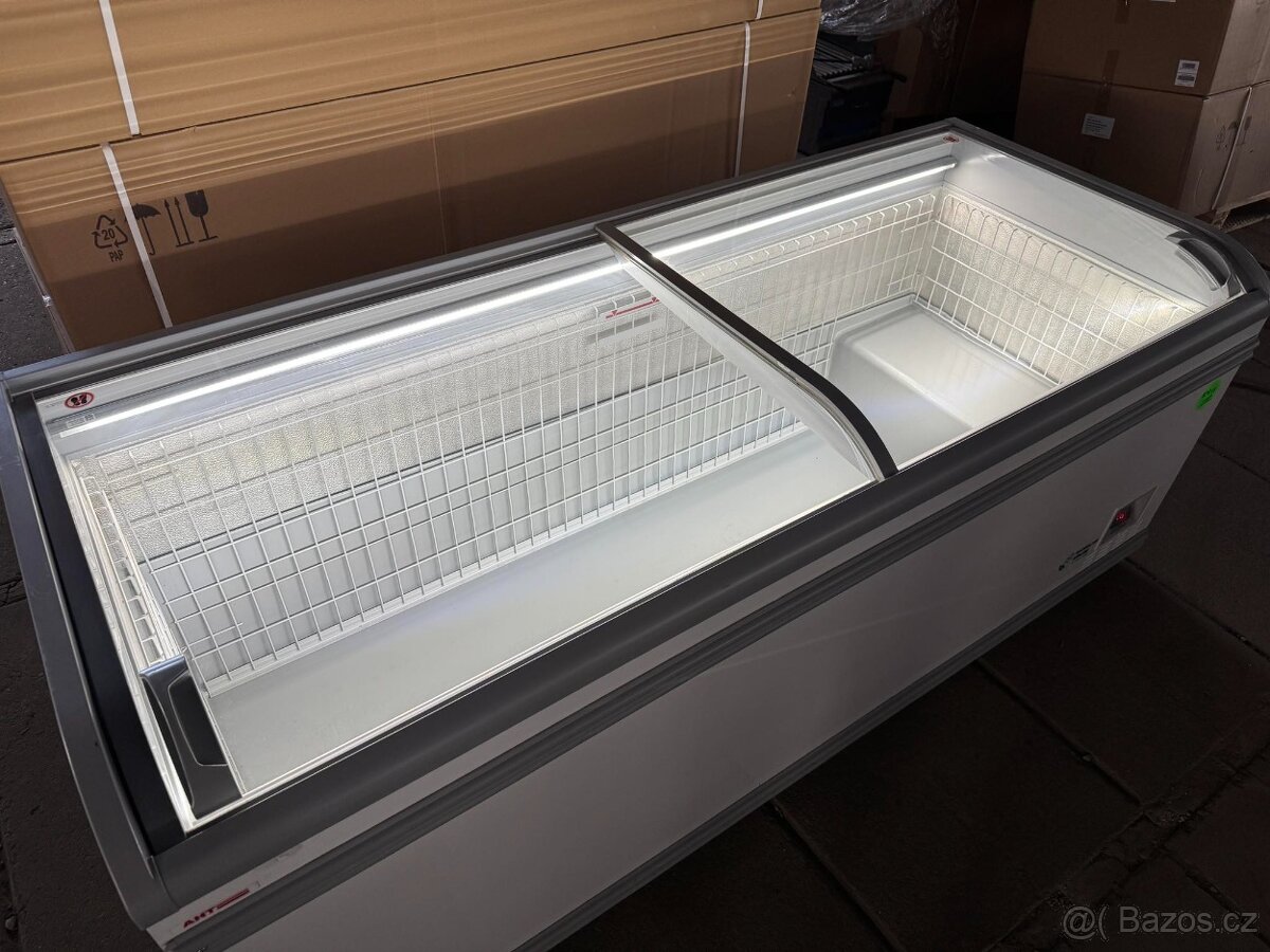 Prosklený pultový mrazák AHT 210x85x85cm - 9