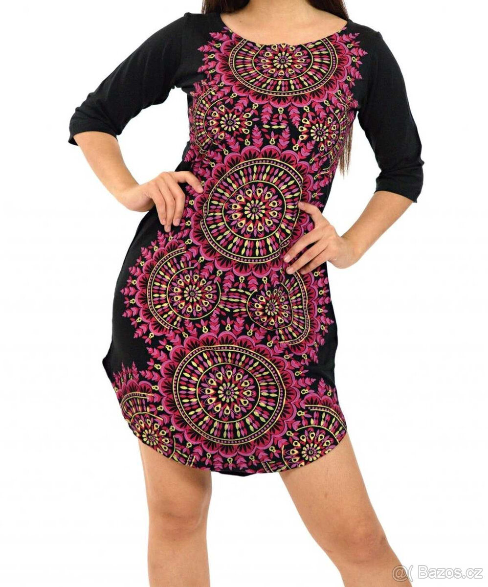 Dámské šaty tunika mandaly Himalife S 36 nové - 9