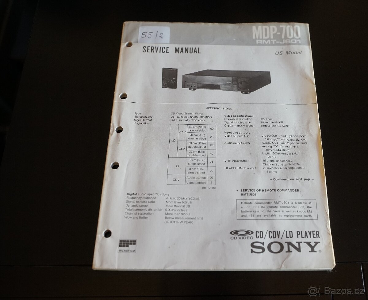 SONY MDP 700 - 9