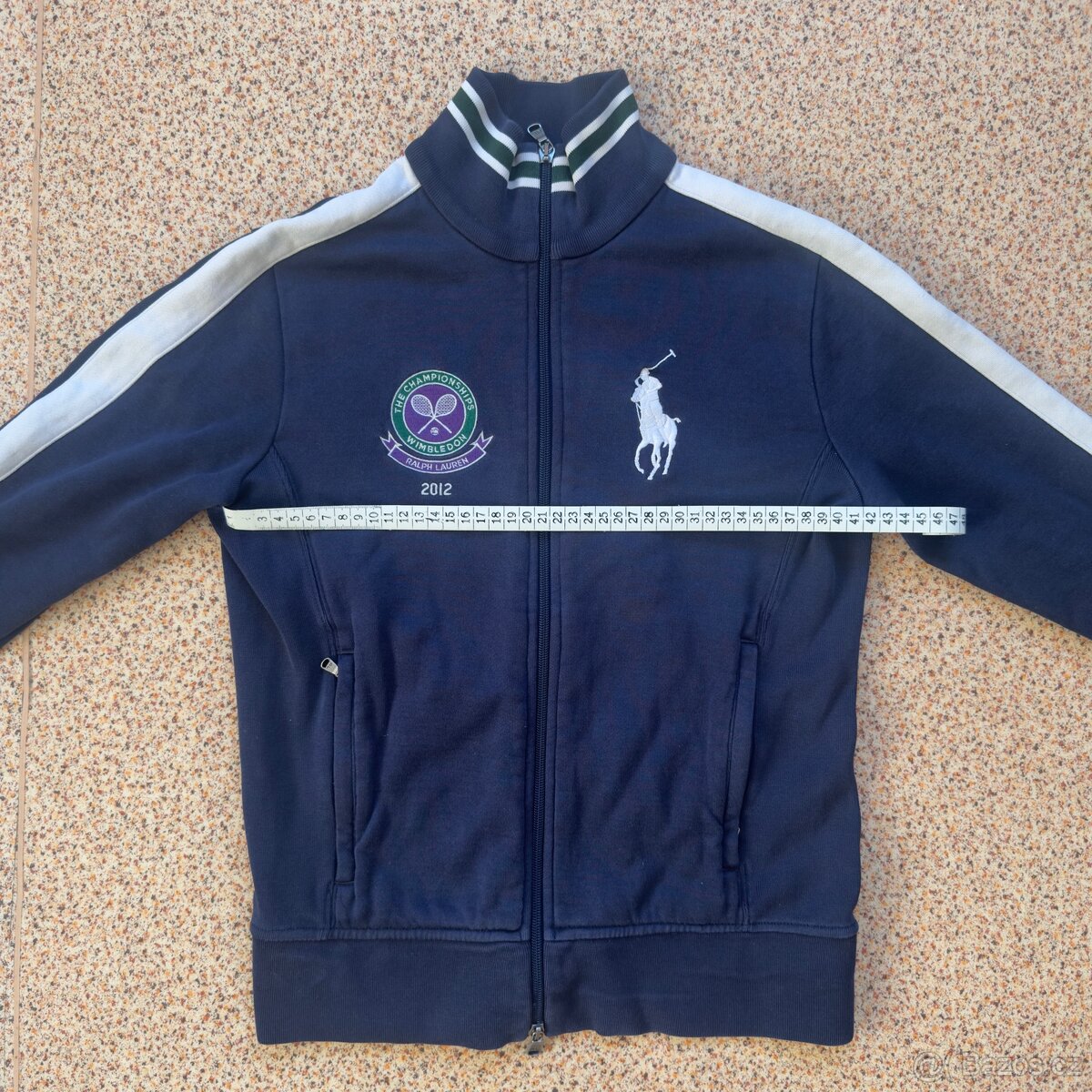 Ralph Lauren Polo modrá mikina Wimbledon 2012 | vel. S - 9