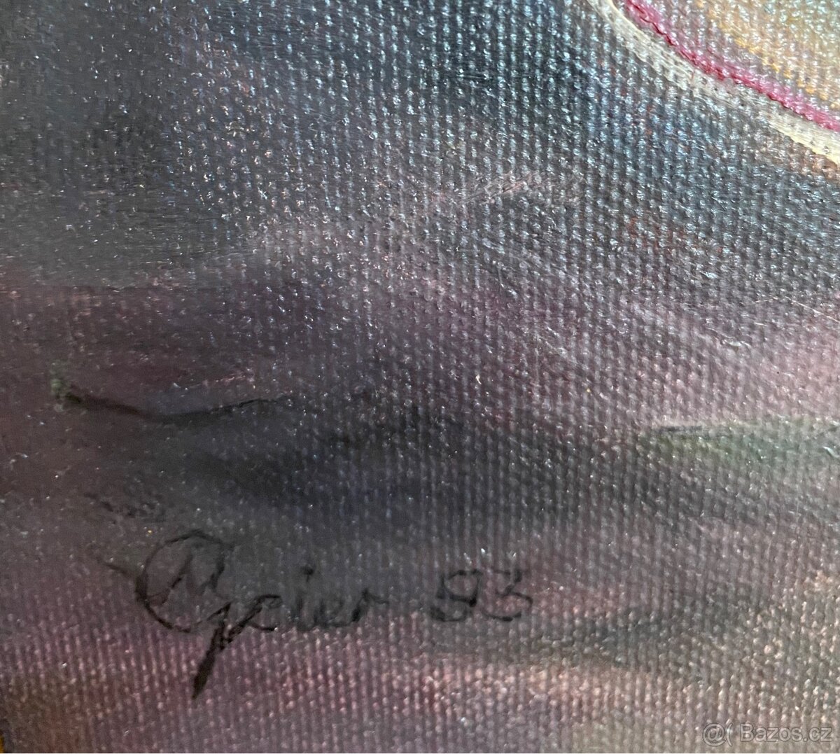 Staré krásné obrazy 2 kusy, olejomalba na desce - 9