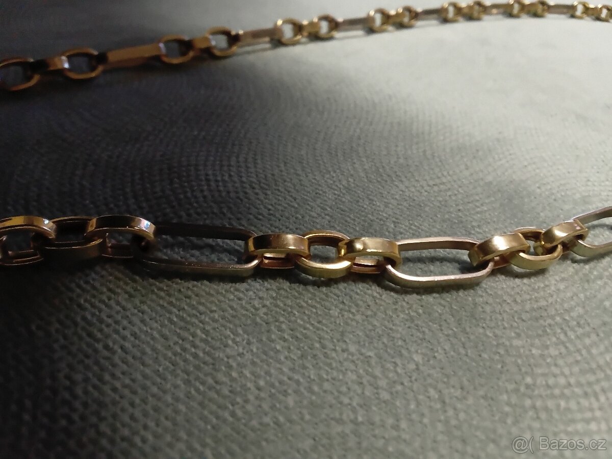 Zlatý řetěz s křížem. ★★★79g★★★ 14K ZLATO 585/1000 - 9
