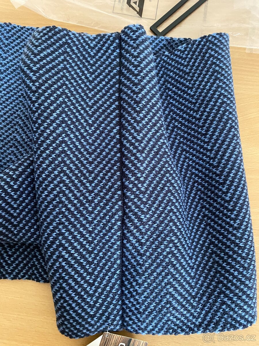 Nová unisex kruhová šála ALPINE PRO - modro-černá - 9