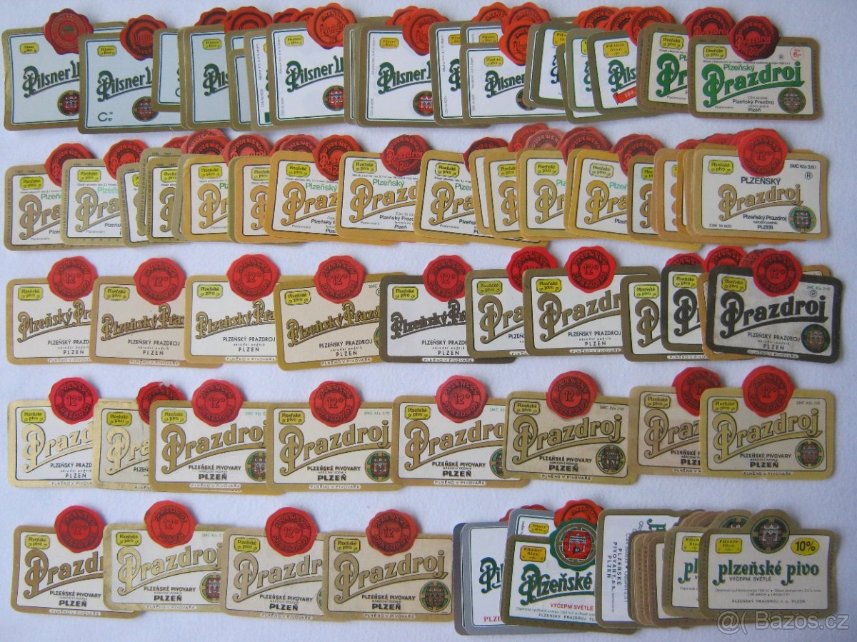 sbírka pivní etikety pivovar Prazdroj Plzeň 930ks - 9