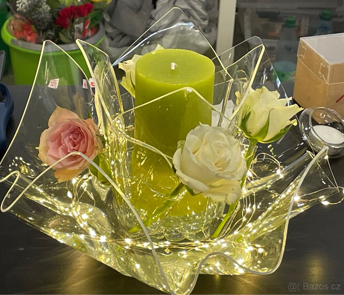 Dekorační miska a váza z akrylatového skla - 9