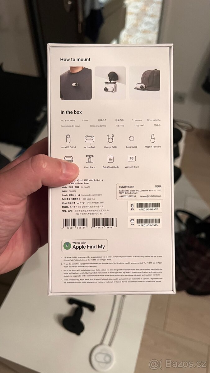 Insta360 GO 3S bílá 128gb - 9