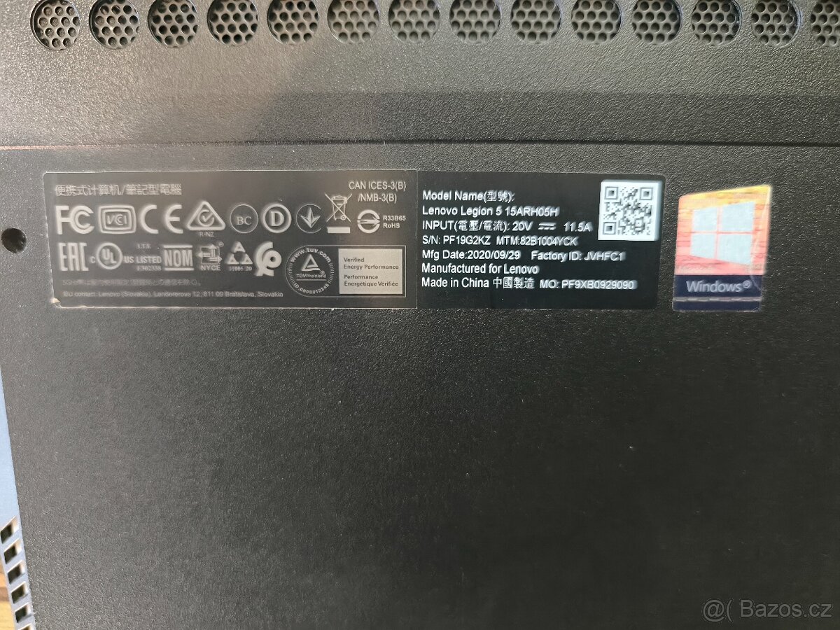 Lenovo Legion 5 (15ARH05H) - 16 GB - 1000 GB SSD - 9