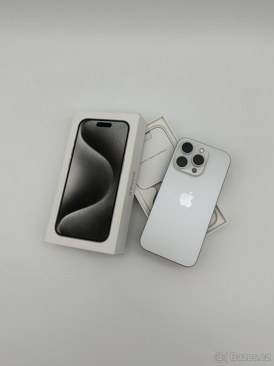 iPhone 15 Pro 128GB White Titanium + ZÁRUKA - 9