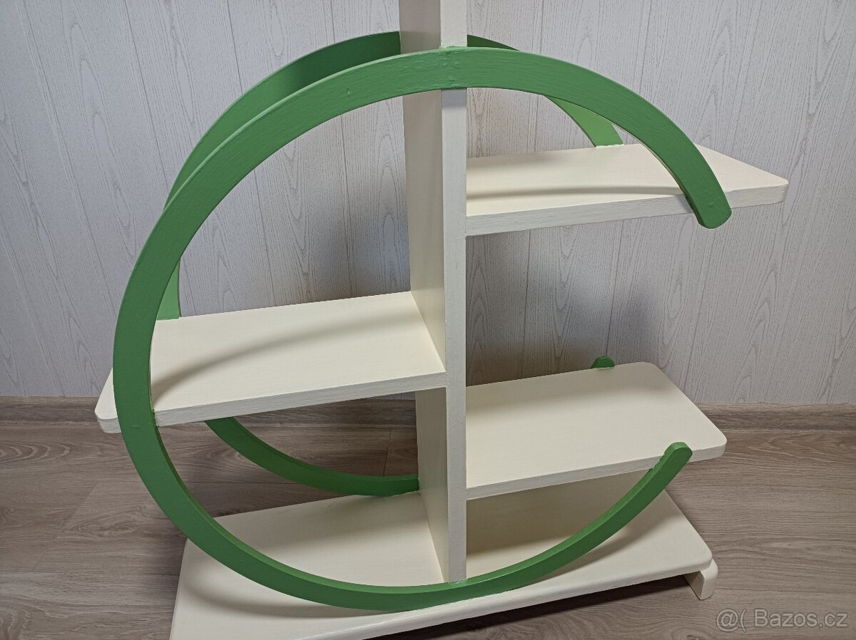 Zajímavý starožitný květinový stojan ART DECO - 9