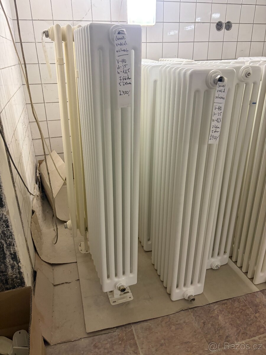 trubkové plechové retro radiátory - 9