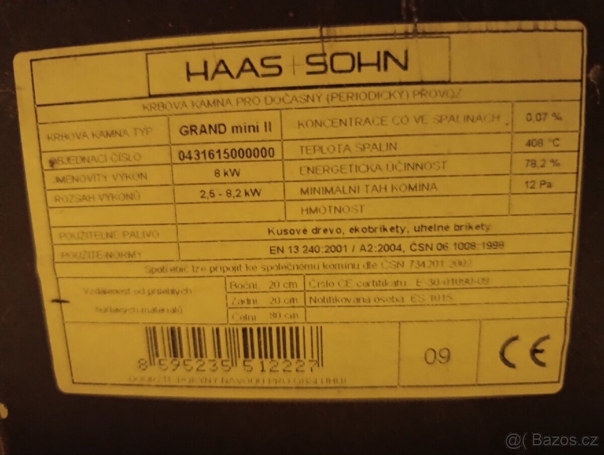 Krbová kamna haas sohn - 9