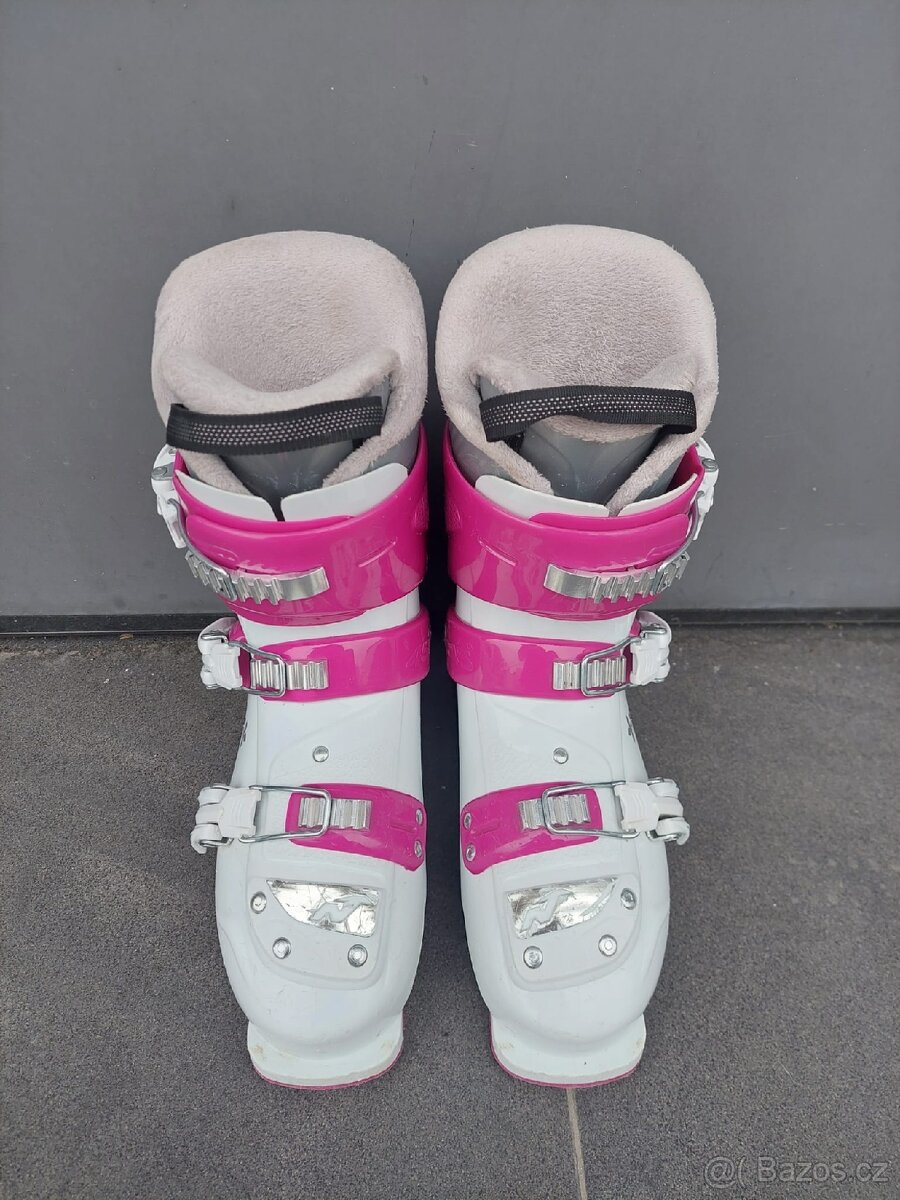 Dívčí lyže VÖLKL, 120 cm + hůlky + lyžáky - 9
