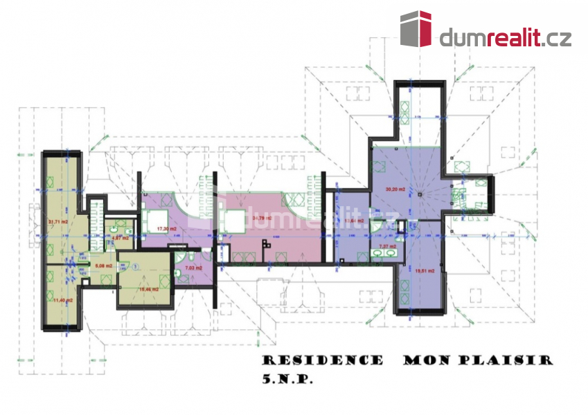 Prodej, mezonetový byt 3+kk, 182,00 m2, Residence Mon Plaisi - 9