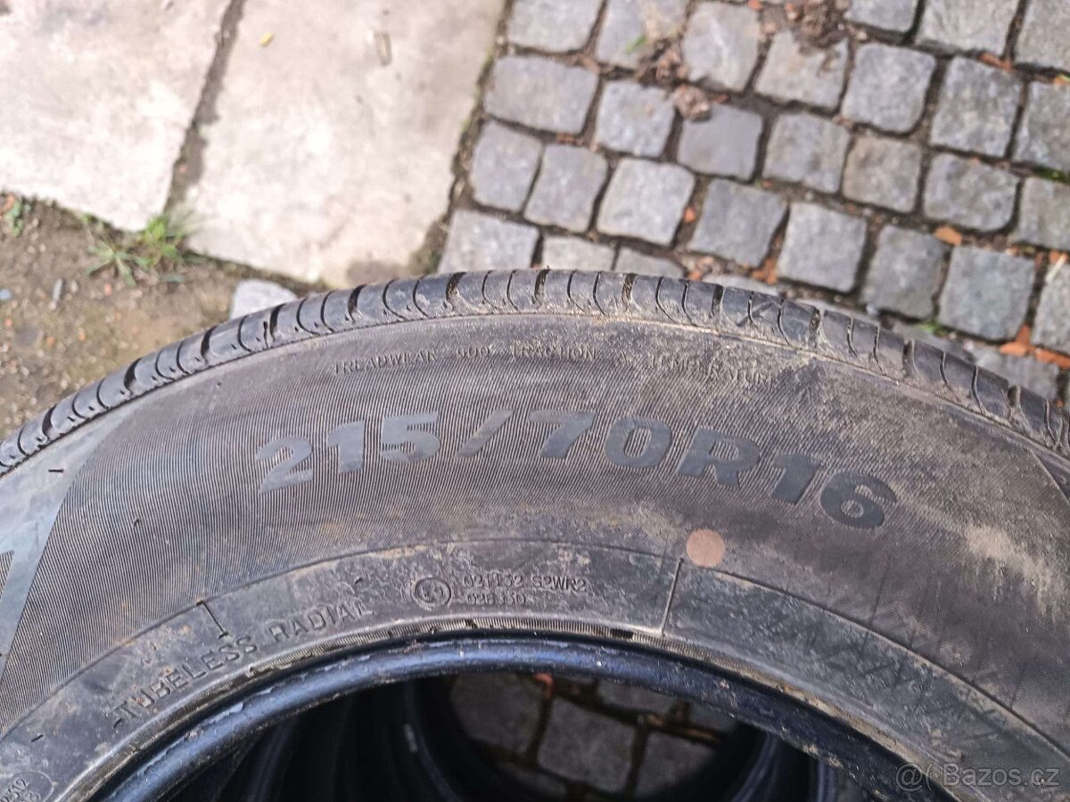 215/70 R16 letní sada 7,5- mm - 9
