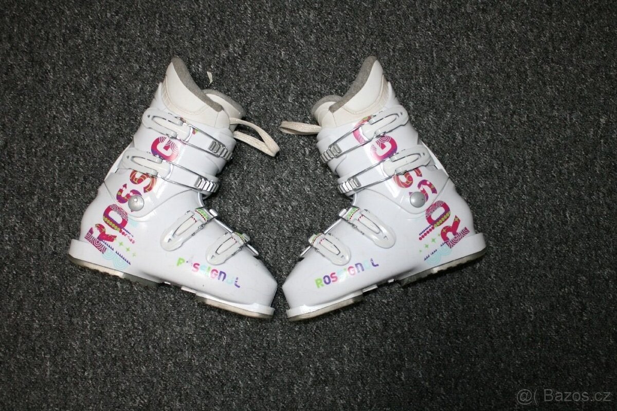 dívčí lyže Dynamic Elve 130 cm , lyžaky Rossignol - 9