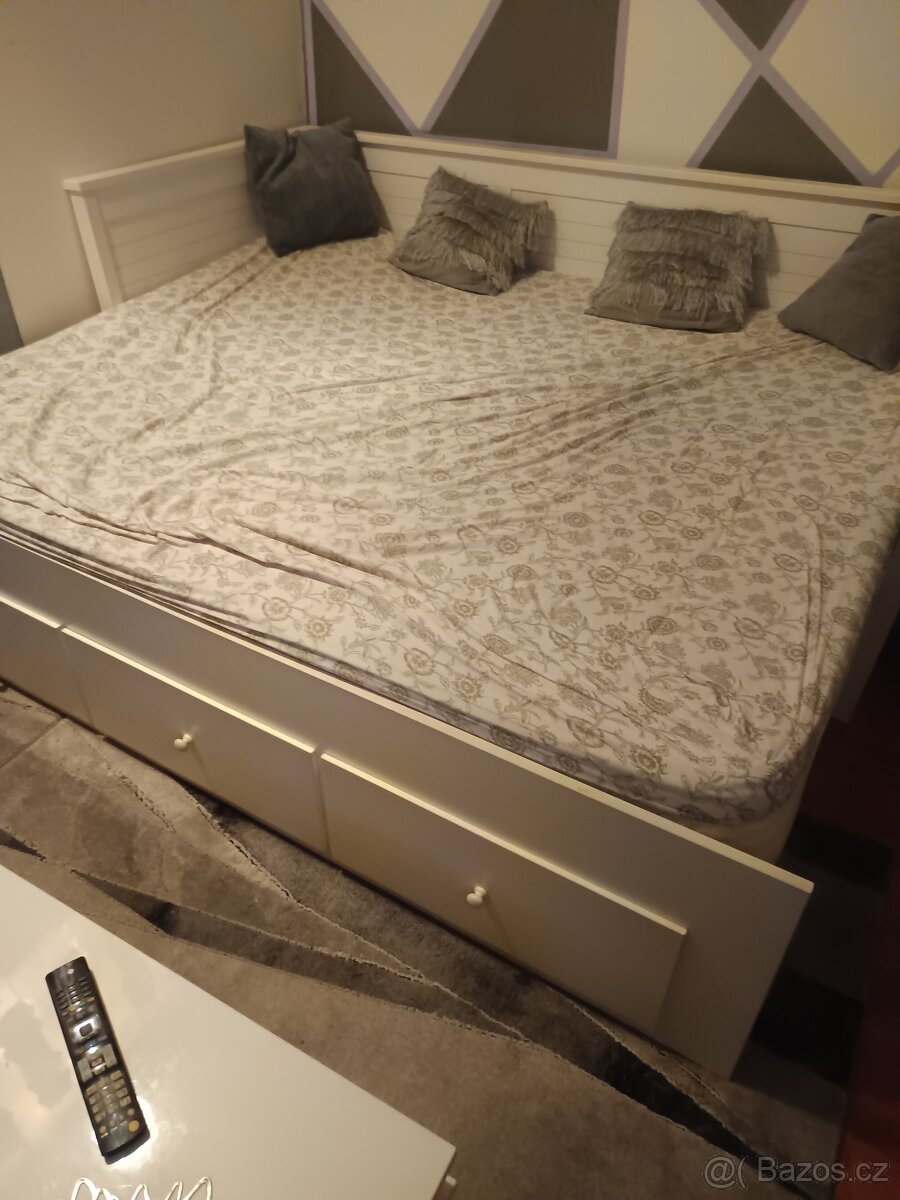 Prodám rozkládací postel hemnes - 9
