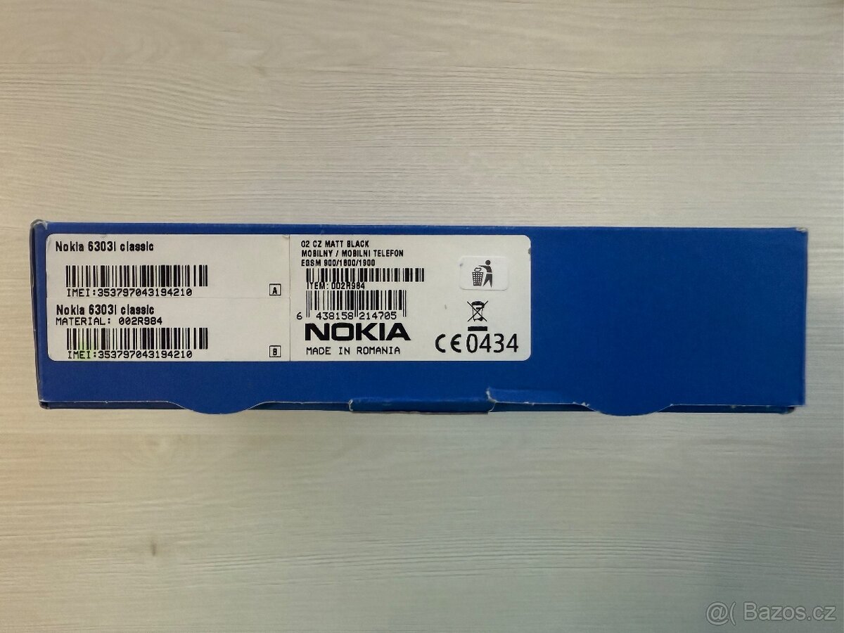 NOKIA 6303i Classic Matt Black - 9
