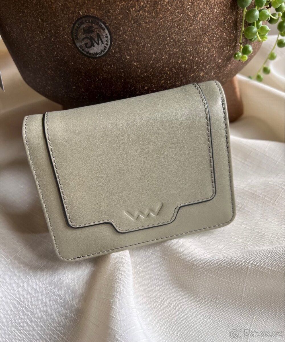 Nová dámská malá kožená peněženka na zip (Vuch) - 9