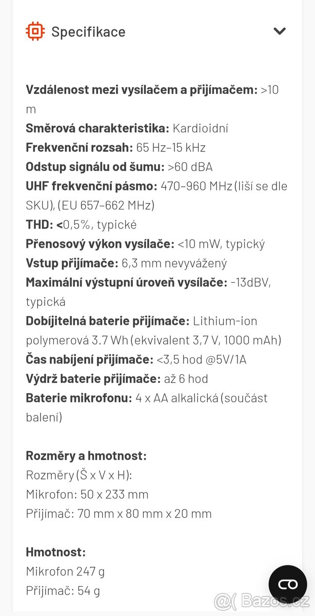 JBL Wireless Mikrofon - 9