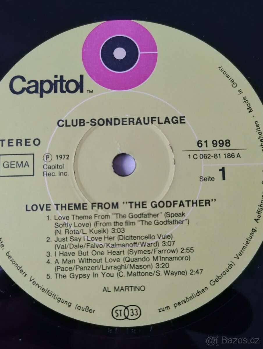 LP THE GODFATHER - AL MARTINO - 9
