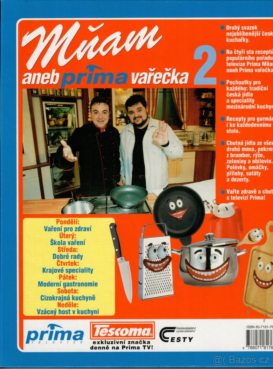 Knihy Mňam aneb prima vařečka 1. - 4. - 9