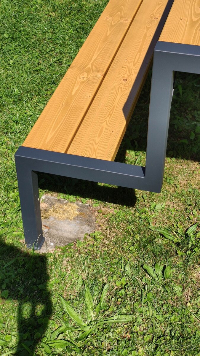 Nová zahradní lavička - Pivní set - 9