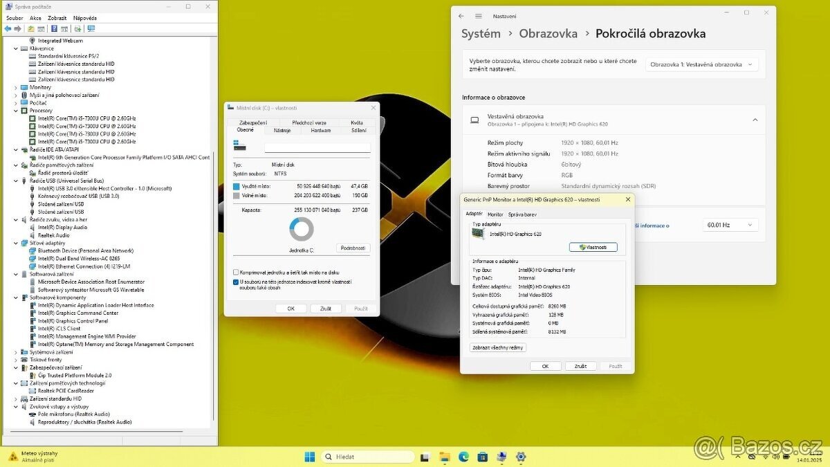 DELL 7480 /i5-7300/16GB/SSD256GB/FULLHD/WIN11/ZÁRUKA - 9