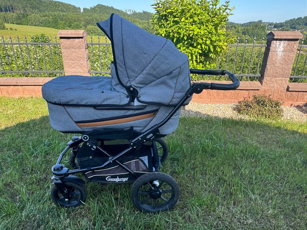 Emmaljunga kočárek set -šedo-hnědá - 9