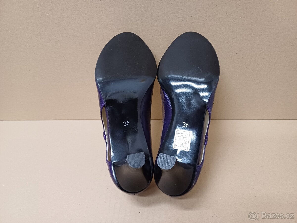 Fialové lodičky vel.36 - 9