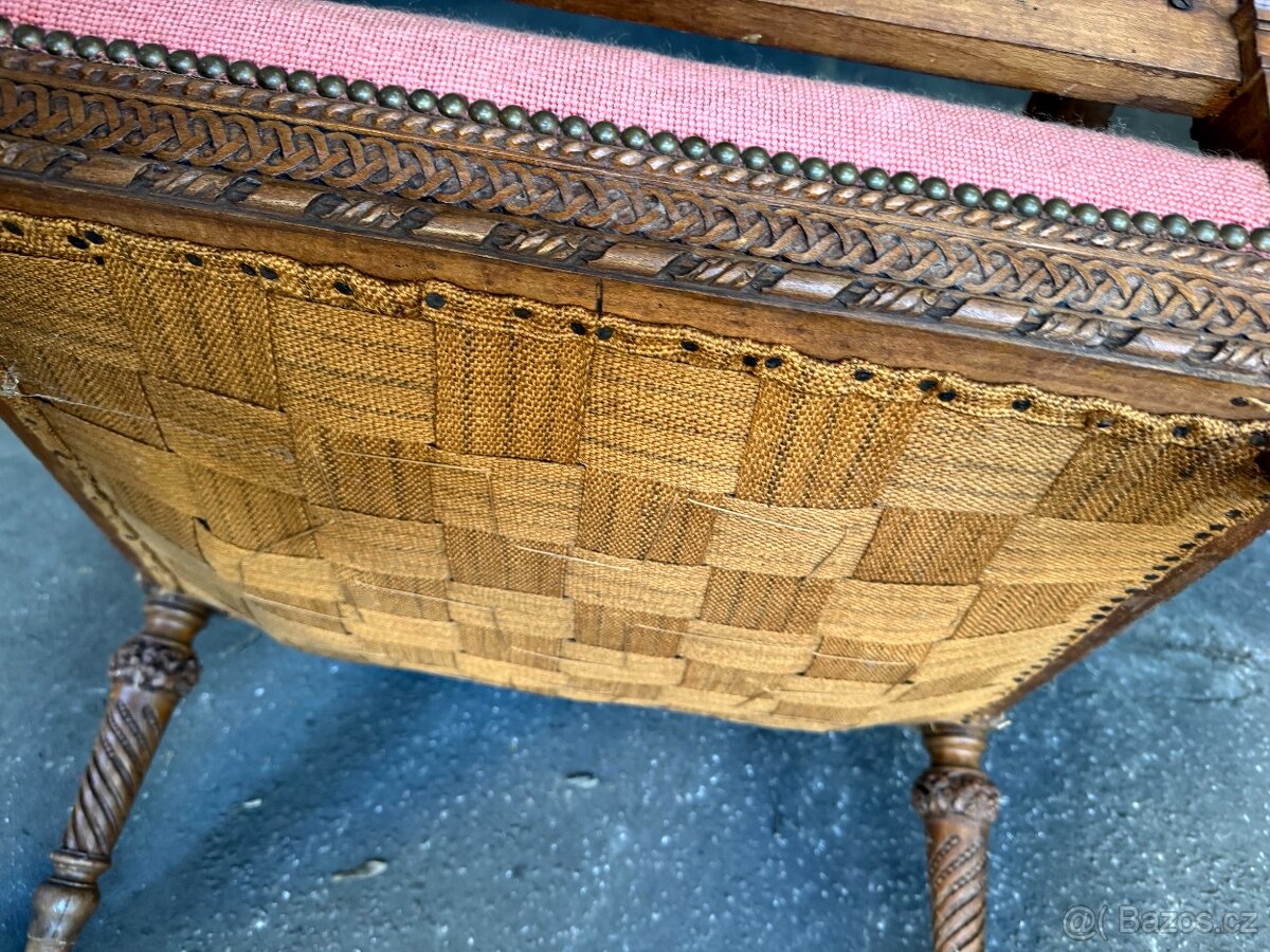 Starožitné Francouzské křeslo (132013) - 9
