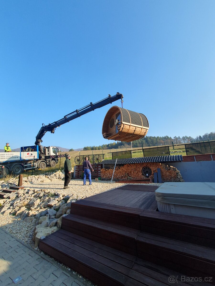 Fínska sauna Šmolko/ exteriérová sauna - 9