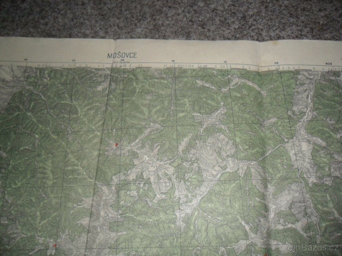 mapy - vojenská, automapy, Česká republika, různé - 9