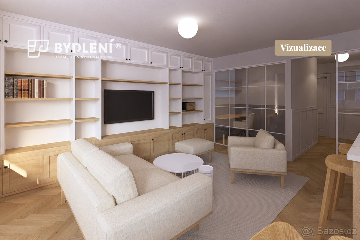 Kompletně zrekonstruovaný designový byt 3+kk (76 m²) s nadst - 9