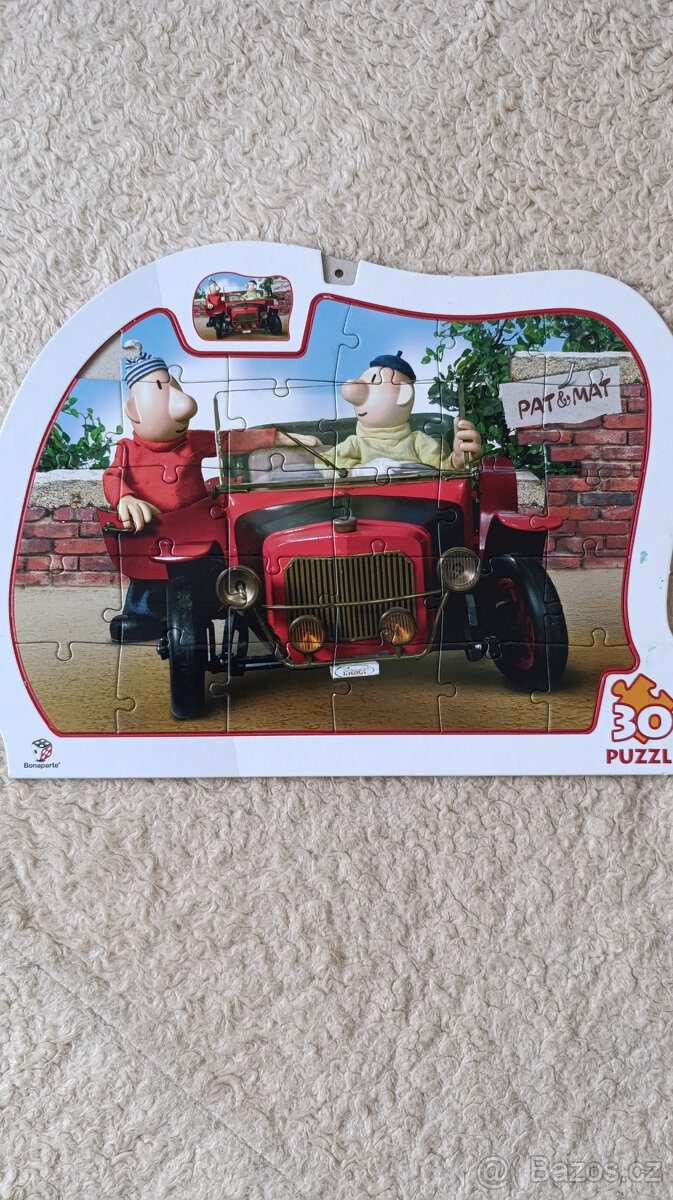 Puzzle velké, dřevěné, skládačka, hodiny, dětský doktor - 9