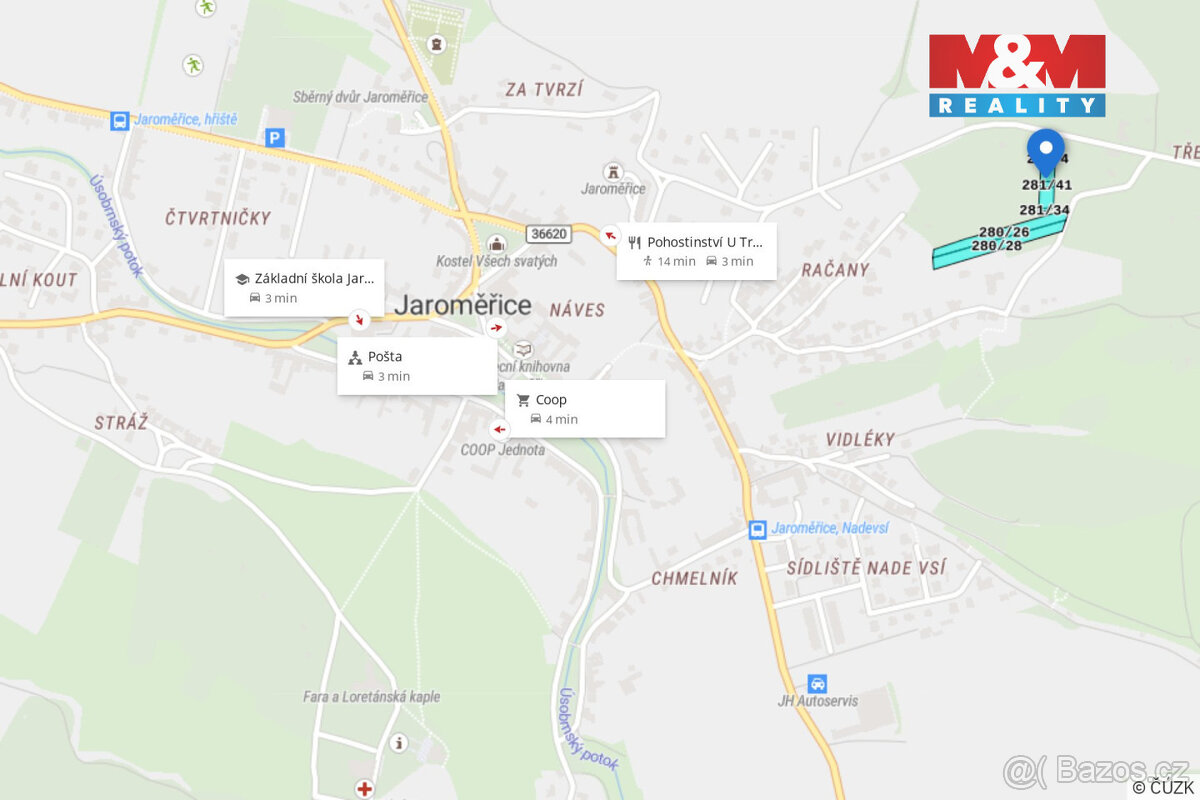 Prodej pozemku, 5084 m², Jaroměřice - 9