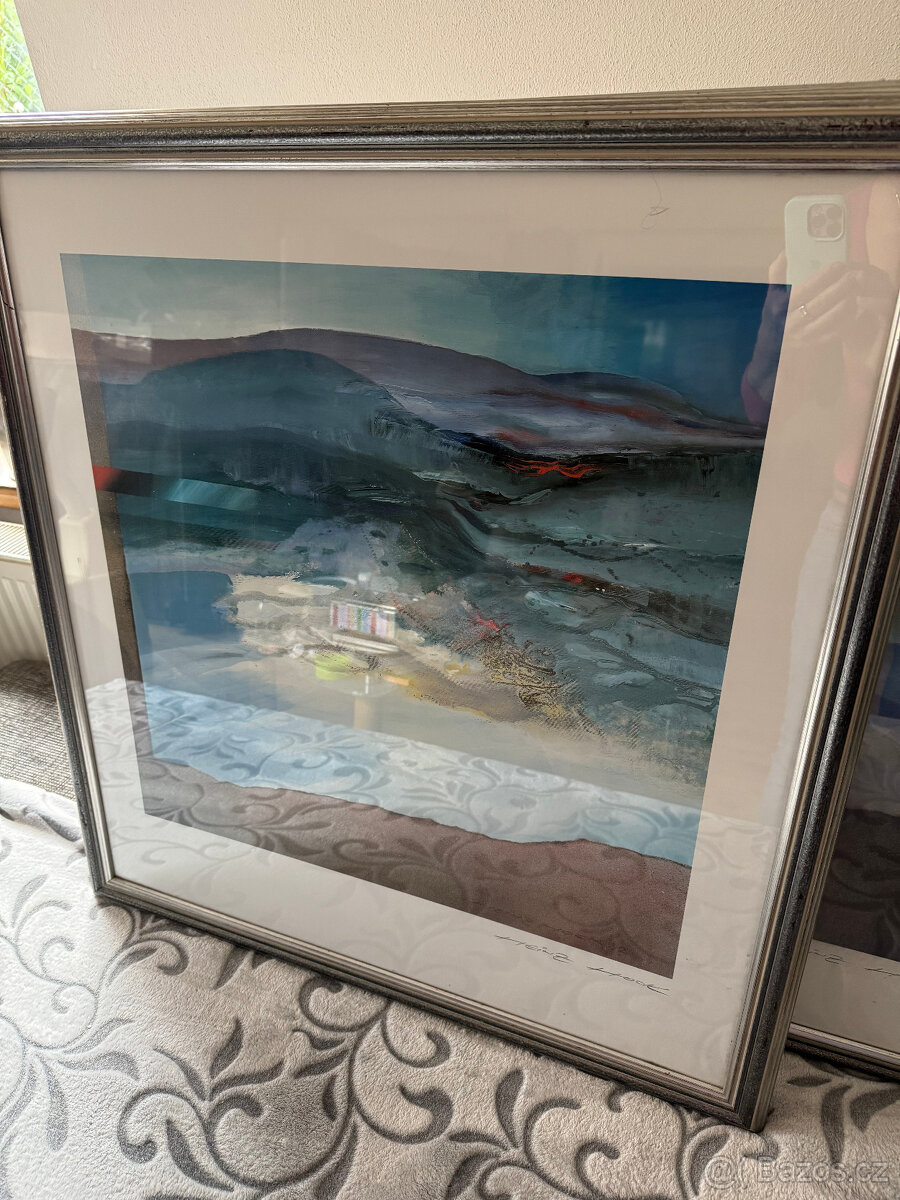 2 obrazy moderní Heinz Hook - 9