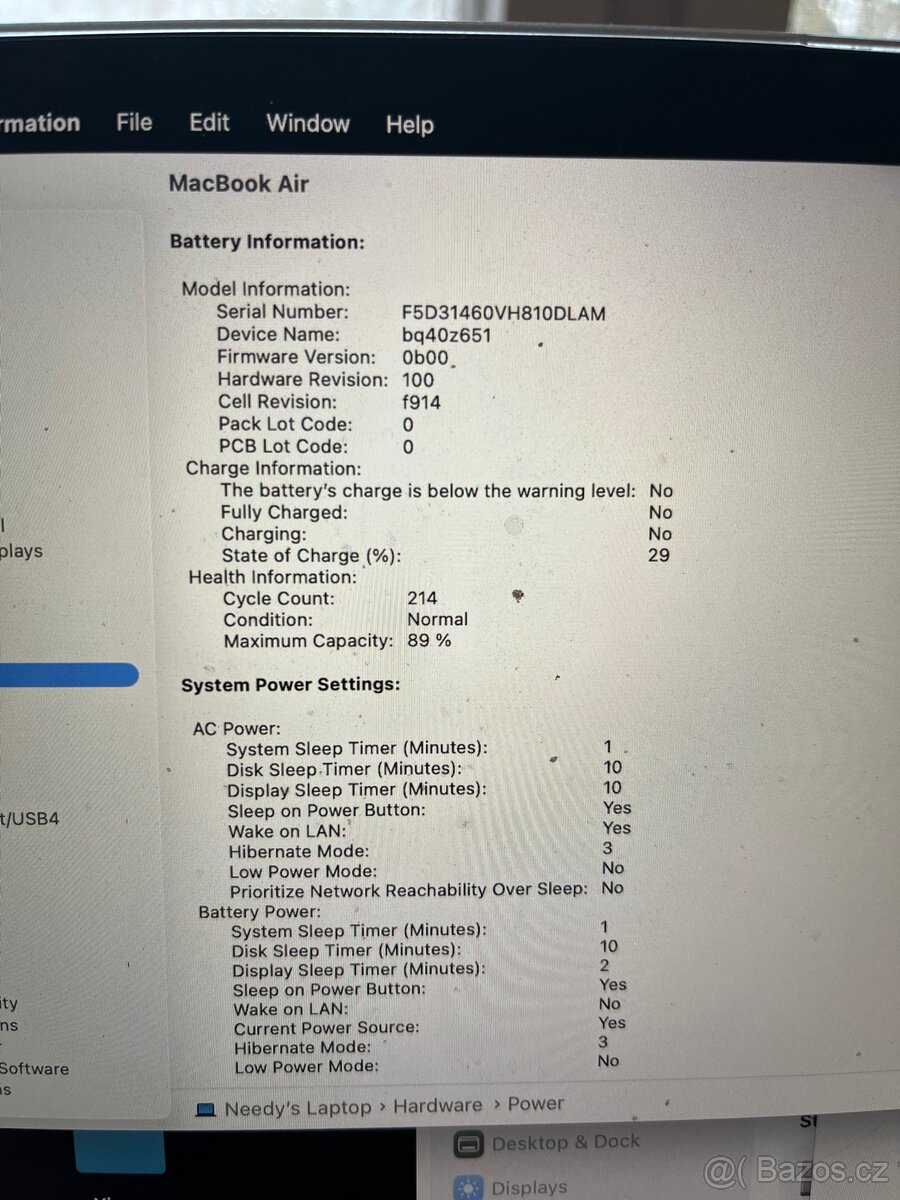 Apple MacBook Air 2022, krásný stav, M2 - 9