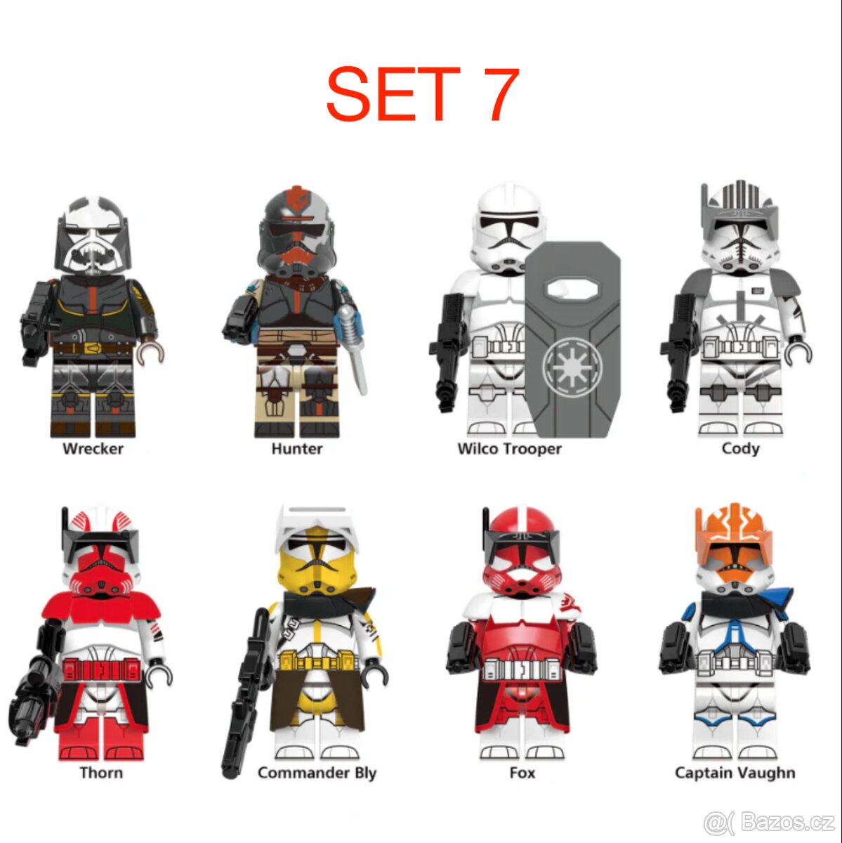 Rôzne figúrky Star Wars 5 (8ks) typ lego - nové - 9