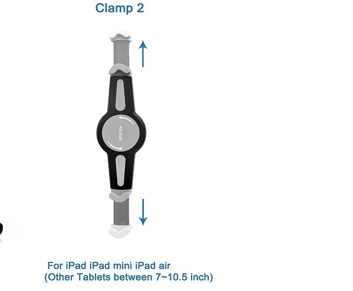 Držák s husím krkem na tablet otočný 360° pro tablety 7-10" - 9