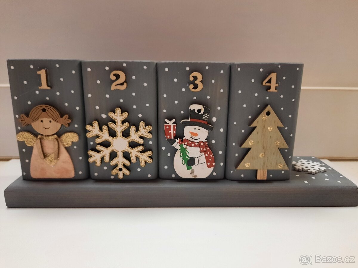 Dřevěné adventní svícny - 9