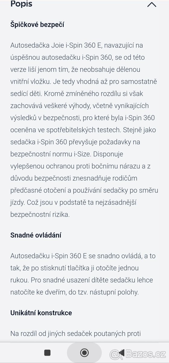 Autosedačka JOIE I-spin 360 E - 9