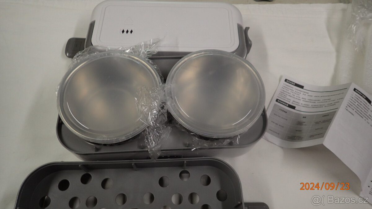 Přenosný ohřívací box čtyři nerez nádoby, obsah 2L - 9