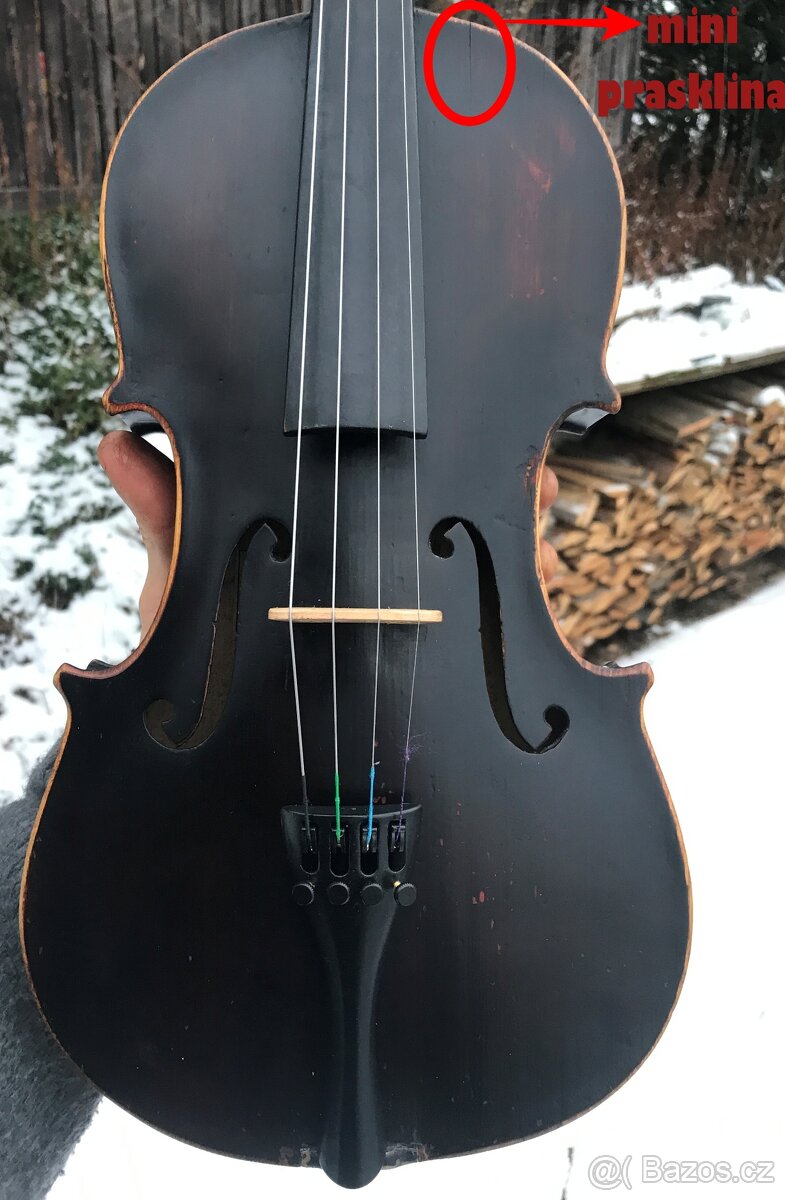 Starožitné Německé 4/4 Housle - 9