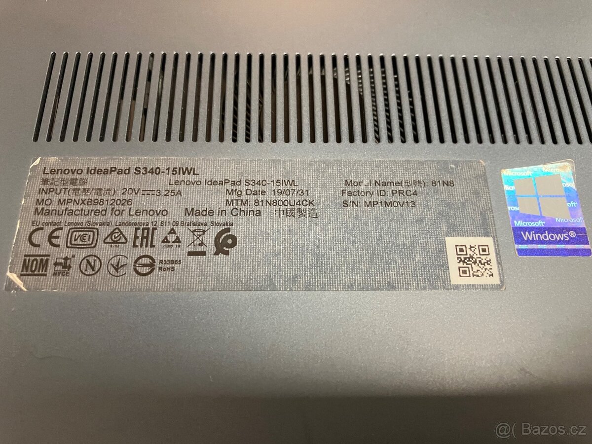 notebook Lenovo IdeaPad S340 -15IWL - 9