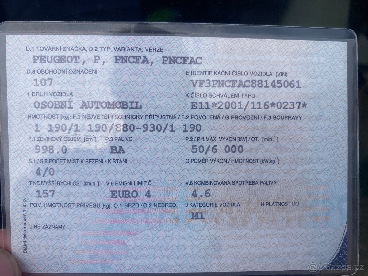 Prodám Peugeot 107 - 9