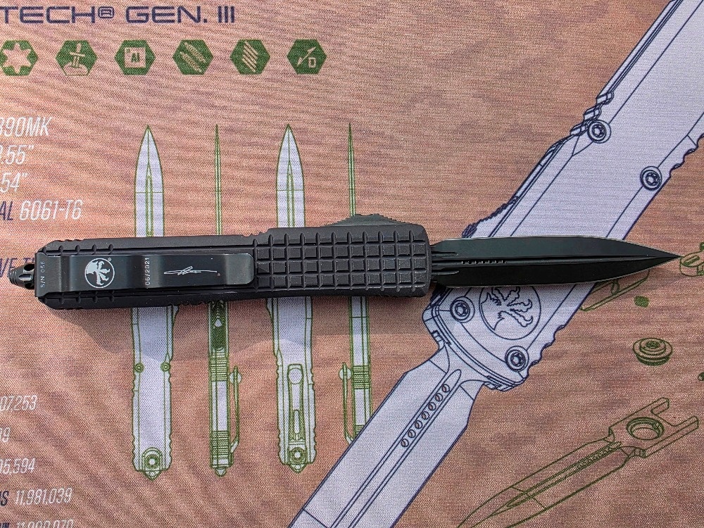 Microtech Ultratech Delta Frag Fluted DLC - 9