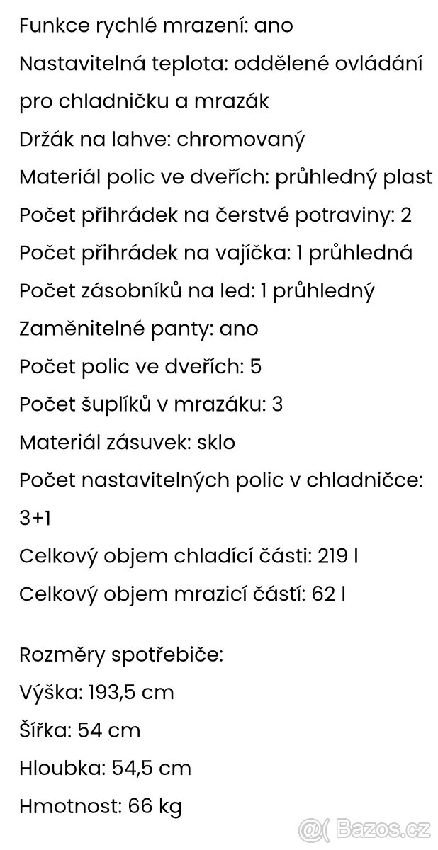 Vestavná lednice Haier HBW5519E-NOVÁ- - 9