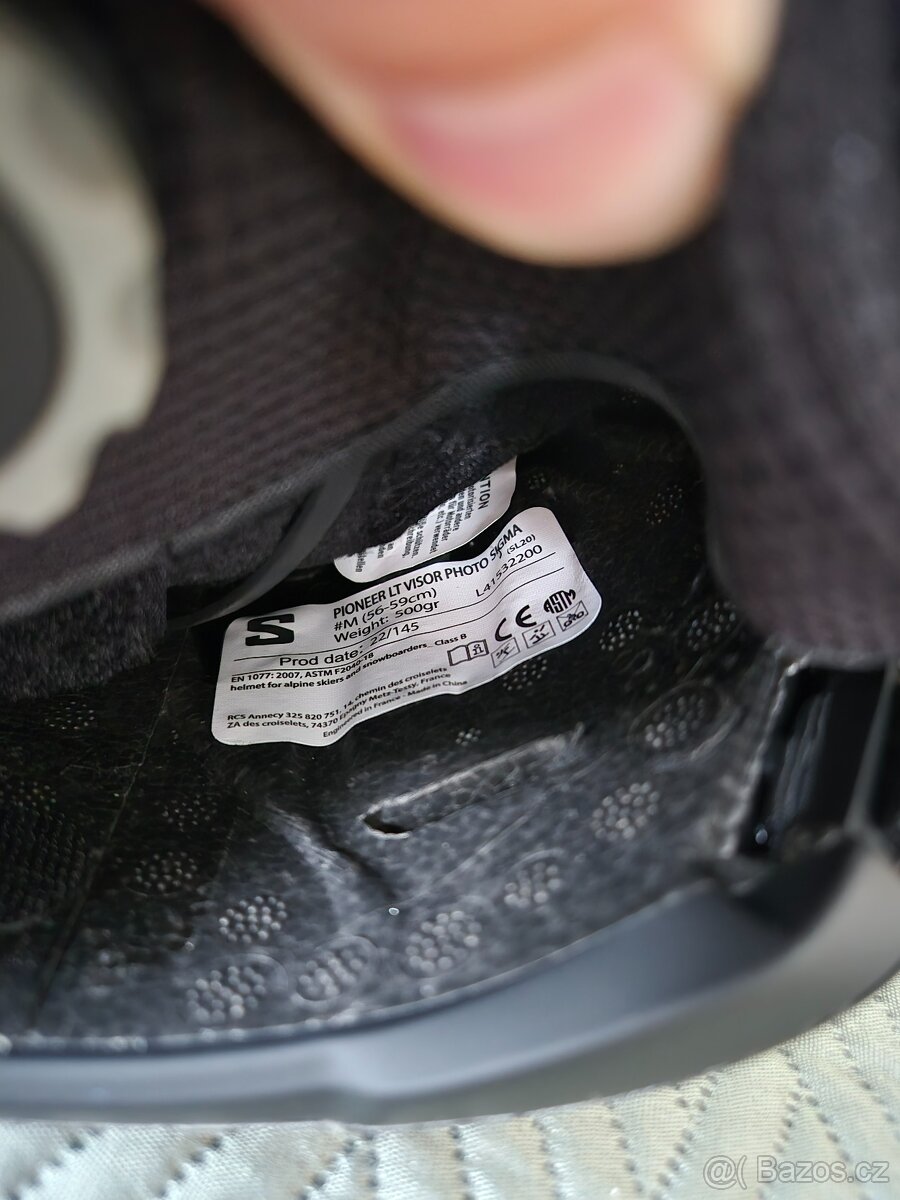 Lyžařská Helma Salomon Pioneer LT Visor Photo Sigma - 9